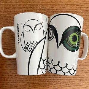 STARBUCKS 2014 16oz Owl Mug with Handle
